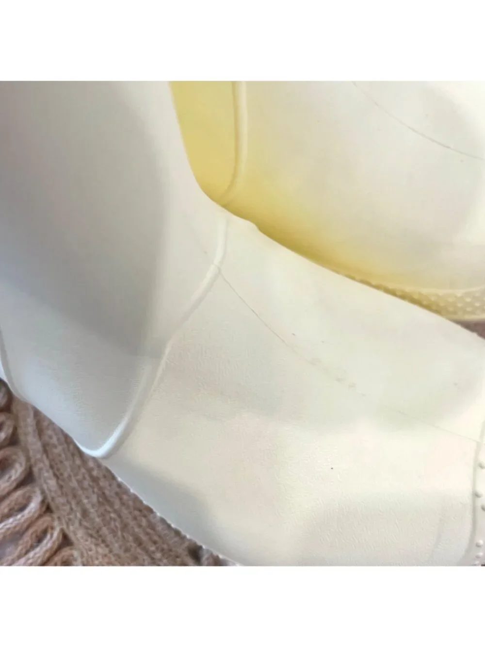 Crocs Kids Handle It Rainbow Boots Yellow Cream Kids Size 12C Kidcore